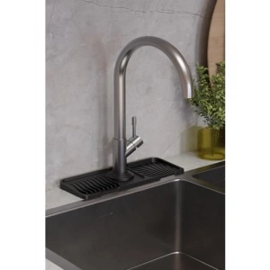 Elastik Silikon Musluk Matı - Mutfak ve Banyo İçin Su Tutucu
