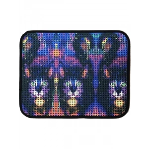 Elekli Desenli Kedi Tuvalet Önü Paspası 60 x 45 cm