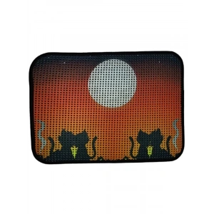 Elekli Desenli Kedi Tuvalet Önü Paspası 60x45 cm