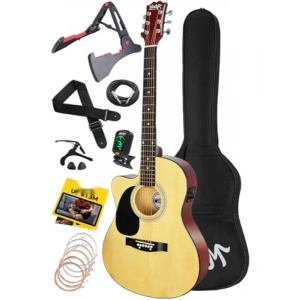 Elektro Akustik Gitar Full Set 40 İnç Ekolayzerli 4/4 Yetişkin