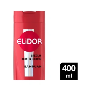 Elidor Saç Bakım Şampuanı Brezilya Keratin Terapisi Hidrolize Keratin Marula Yağı E Vitamini 400 ml