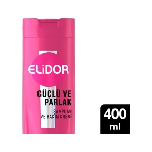 Elidor Superblend 2si 1 Arada Şampuan ve Saç Bakım Kremi Güçlü ve Parlak E Vitamini Makademya Yağı 400 ml