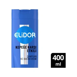 Elidor Superblend Şampuan ve Bakım Kremi Kepeğe Karşı Etkili 2si 1 Arada B3 Vitamini Çay Ağacı Yağı Aloe Vera 400 ml