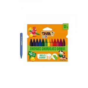 Elleri Kirletmeyen Üçgen Pastel Boya, 12li Kutu