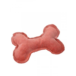 Elyaf Dolgulu Kumaş Köpek Kemik Oyuncak, 20 cm x 13 cm