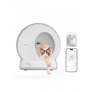 Entegre HD Kamera ile Akıllı Kedi Tuvaleti, Otomatik Temizleme