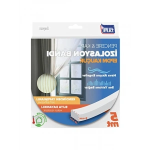 EPDM Kauçuk Pencere ve Kapı İzolasyon Bandı - 5mm x 15mm x 5mt