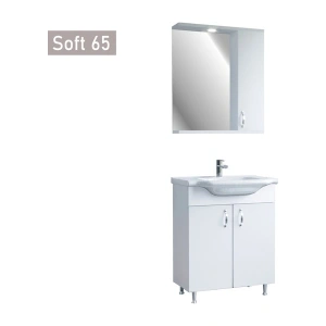 Era Soft 65 cm Beyaz Banyo Dolabı