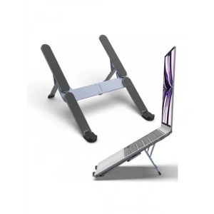 Ergonomik 6 Kademeli Alüminyum Laptop Standı Gri