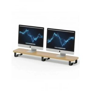 Ergonomik Ahşap Monitör Yükseltici, Katlanır Tasarımı ile Kullanışlı