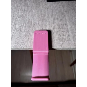 Ergonomik Kulaklık Standı, Kaydırmaz Keçeli, Pembe Renk