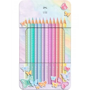 Ergonomik Üçgen Gövdeli 12li Kuru Boya Kalemi