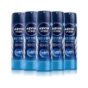 Erkek Sprey Deodorant Fresh Active 150 ml x 5 Adet - 48 Saat Koruma