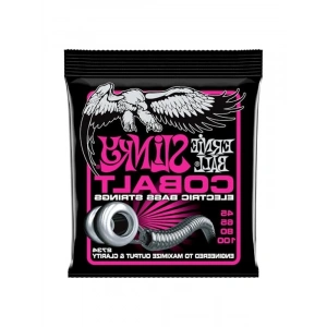 Ernie Ball P02734 Süper Slinky Kobalt Elektrik Bas Telleri, Ölçü 45-100