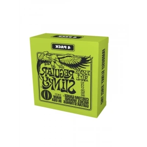 Ernie Ball Regular Slinky Nickel Wound Electric Guitar Strings  Exclusive 4-Pack - 10-46 Gauge