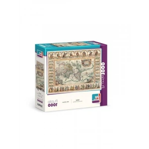 Eski Dünya Haritası 1000 Parça Puzzle
