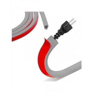 Esnek PVC Kablo Kanalı - Gri, 7mm Çap