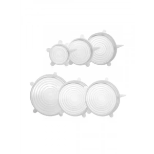 Esnek Silikon Gıda Saklama Kapak Seti, 6lı