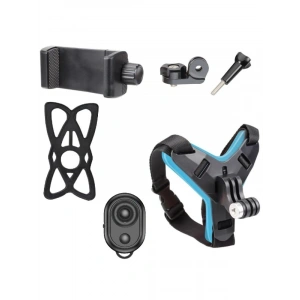 Evrensel Bluetooth Kumandalı Aksiyon Kamera ve Telefon Kask Tutucu