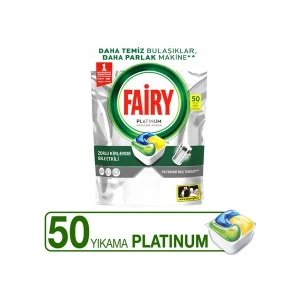 Fairy Platinum Bulaşık Makinesi Deterjanı Kapsülü/ tableti 50 Yıkama
