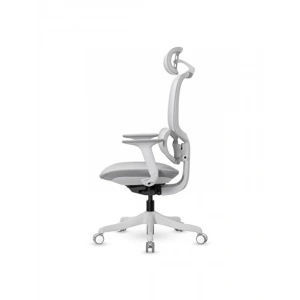 Fileli Başlıklı Çalışma Koltuğu - Gri