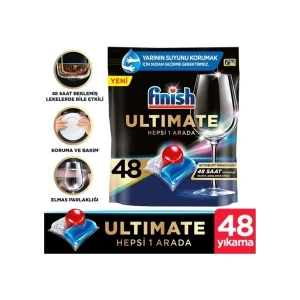 Finish Ultimate 48 Kapsül Bulaşık Makinesi Deterjanı Tableti (1 x 48 Kapsül)