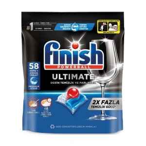 Finish Ultimate 58 Kapsül Bulaşık Makinesi Deterjanı Tableti (1 x 58 Kapsül)