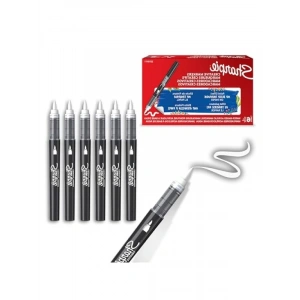 Fırça Uçlu Akrilik Markör, Beyaz Renk