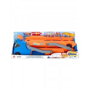 Fırlatıcılı 40 cmlik Piste Dönüşebilen Tır ve 9 Oyuncak Araba