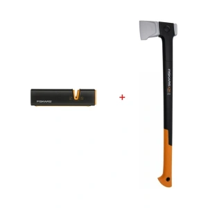Fiskars Fıskars X28 Yarma Baltası 71 cm (1069107) + Balta ve Bıçak Bileyici