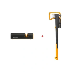 Fiskars X32 L Büyük Yarma Baltası 1069108 + Balta ve Bıçak Bileyici