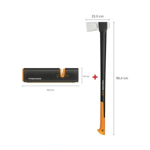 Fiskars Yarma Baltası XXL-X27 + Balta ve Bıçak Bileyici