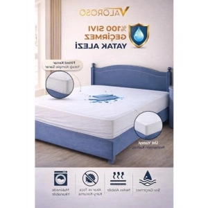 Fitted Su Sıvı Geçirmez Yatak Koruyucu Alez - 160x200 cm