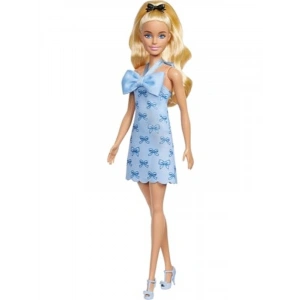 Fiyonklu Mavi Elbise ile Barbie Bebek