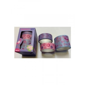 Flamingo Motifli Washi Tape Seti, 3lü Kutu ile