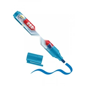 Flipchart Efekt Markörü, Açık Mavi, Esnek Fırça Uçlu