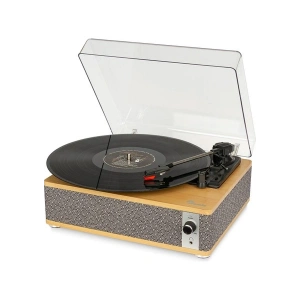 Fomix FM-109 Gri Hoparlörlü Bluetoothlu Pikap Plak Çalar
