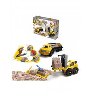 Forkliftli Kinetik Kum Seti 750 Gr. - Eğlenceli İnşaat Oyun Seti