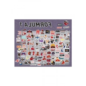 Formula 1 Ralli Pilotları için Laptop ve Telefon Kılıfı Sticker Paketi