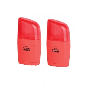 Fosforlu Kırmızı Silgili Kalemtıraş Seti - 2li