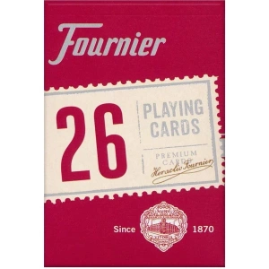 Fournier Bridge Oyun Kartları Nº 26, Standard Endeks-Kırmızı