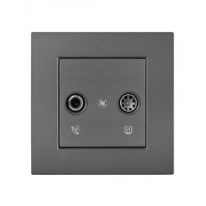 Füme Renkli Sonlu TV-SAT Priz