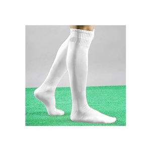 Futbol Maçları İçin Yetişkin Tozluk Seti - Beyaz