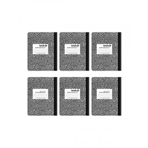 Geniş Çizgili Kağıt, 24 x 19 cm, 6 Adet Not Defteri