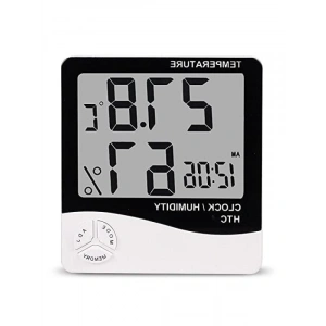 Geniş Ekranlı Hassas Dijital Termometre ve Nem Ölçer