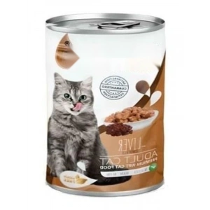 Gerçek Ciğer Parçalı Yaş Mama, Taze Etli, 400 g x 12 Adet