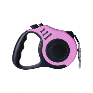 Geri Çekilebilir Köpek Tasması 5m, 360° Dolaşmayan Tasarım (Gri)