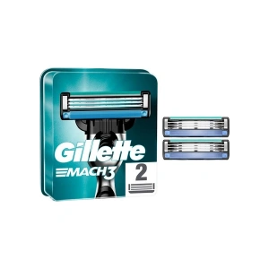 Gillette Mach3 Erkek Yedek Tıraş Bıçağı 2li – Dayanıklı Çelik Bıçaklar, Hassas ve Konforlu Tıraş Deneyimi