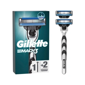Gillette Mach3 Tıraş Makinesi + 2 Yedek Tıraş Bıçağı