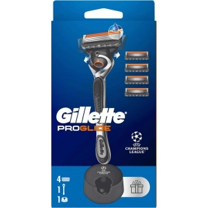 Gillette Proglide Tıraş Makinesi ve Yedek Bıçağı 4lü + Tıraş Bıçağı Standı